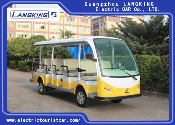 Chine Visite guidée électrique d'autobus corps antirouille vert/blanc garantie de 1 an fournisseur