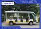 Visite guidée électrique d'autobus corps antirouille vert/blanc garantie de 1 an fournisseur