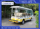 Visite guidée électrique d'autobus corps antirouille vert/blanc garantie de 1 an fournisseur