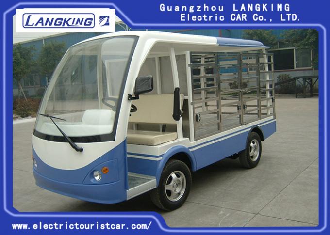 Chariots bleus/blancs de chariot de golf de 2 Seater de CDA 48V 5KW de compagnie d'électricité avec la boîte de cargaison 0