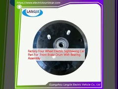 Partie de voiture de tourisme électrique à quatre roues pour le tambour de frein avant avec assemblage de roulement