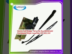 Pièces électriques de golf pour poussette, pare-brise de bus urbain, essuie-glaces superposé 12V et 24V