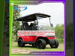 Mini 4 roues 4 personnes voiture de golf électrique avec batterie 48V