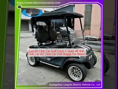 Voiture de golf sur mesure 2 places 48 volts Voiture de club AC Voiture de club Golf Buggy For Resort