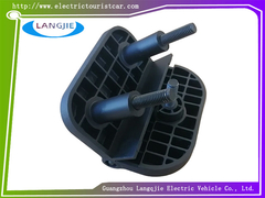 Vue touristique de la boîte électrique de voiture charnière de porte LVTONG noir fer arrondi charnière carrée accessoire