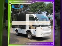 Type de fret Aéroport batterie alimentée 2 sièges Chariot de bagages électrique Voiture de marchandises Pour l'envoi de nourriture