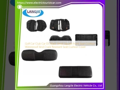 Golf Car Club Car DS Noir Petit siège avant carré Coussin résistant à l'eau et aux fissures