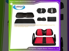 Couverture en cuir rouge pour sièges avant et arrière