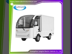 2 passagers 48V chariot de bagages électrique avec moteur à courant alternatif et boîte de chargement basse vitesse