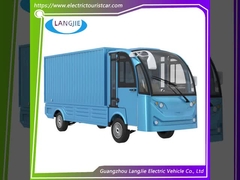 Chariot de marchandises 72V à 2 places Chariots de bagages électriques blancs avec une grande boîte de chargement pour l'usine