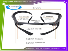 TXT Sac à dos de siège arrière support de sac à billes fixe pour les composants de chariot de golf EZGO