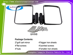 ÉCLE Rétroviseur à vue latérale Rétroviseur pliant Pour voitures électriques de tourisme et de patrouille Golf Ca