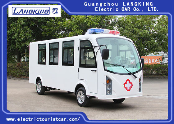 Chine L'ambulance électrique adaptée aux besoins du client 8 de chariot de golf de couleur pose + 1 moteur à courant alternatif Du lit 72V /7.5KW fournisseur