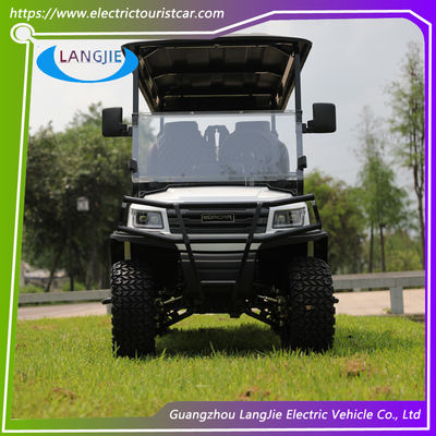 Un bon prix. 4 personnes 48V voitures électriques à batterie avec siège noir zéro émissions voiture de chasse électrique en ligne