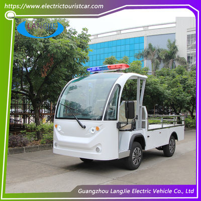 Un bon prix. 0.9 Tonnes Capacité de chargement 2 personnes Mini-camion électrique avec toit 5KW Moteur puissant Manche gauche en ligne