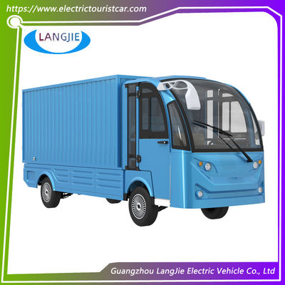 Un bon prix. Chariot de marchandises 72V à 2 places Chariots de bagages électriques blancs avec une grande boîte de chargement pour l'usine en ligne