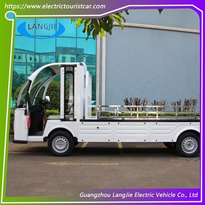 Un bon prix. 72V 7.5KW moteur à courant alternatif chariot de bagages électrique avec boîte de chargement et 2 places chariot de golf blanc pour hôtel en ligne