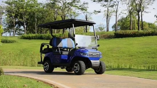 Un bon prix. 4 Seat Electric Golf Cart With Leather Fabric Seats LED Lighting System And Robotic Welding Chassis en ligne