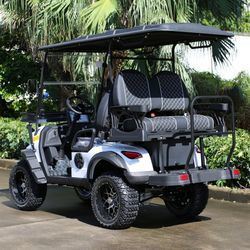 Un bon prix. Electric Golf Cart with 14-inch Off-road Tires Q235 High-strength Chassis and 10-inch Multimedia Display en ligne