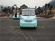 Boguet électrique de golf de voiture de touristes électrique de passager du bleu 5 pour la patrouille de sécurité publique fournisseur