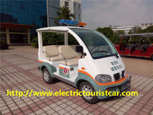 La voiture de patrouille électrique /Golf transporte en charrette quatre le moteur mou de C.C de Seat 48V/3KW de passagers pour l'aéroport/école