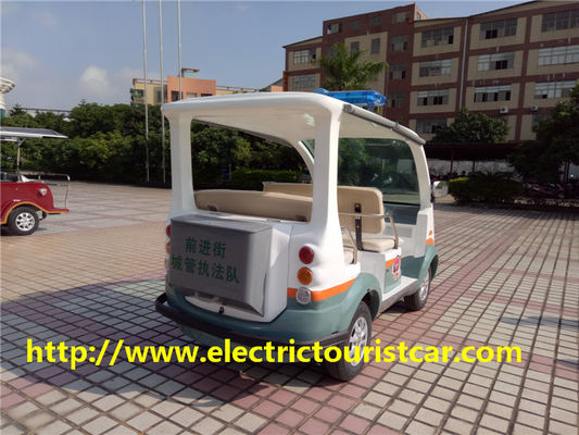 La voiture de patrouille électrique /Golf transporte en charrette quatre le moteur mou de C.C de Seat 48V/3KW de passagers pour l'aéroport/école