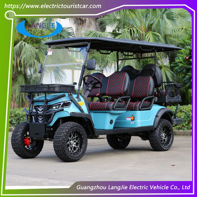 Un bon prix. Moteur à courant alternatif à haute performance de 5 kW chariot de chasse électrique tout-terrain 6 places chariot de golf soulevé en ligne
