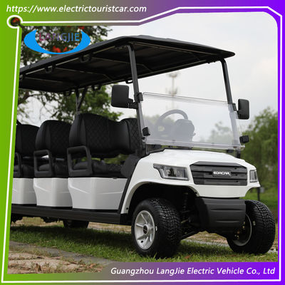 Un bon prix. Chariots électriques de club de couleur blanche 48V alimentés par batterie 8 places AC Motor Golf Buggy en ligne