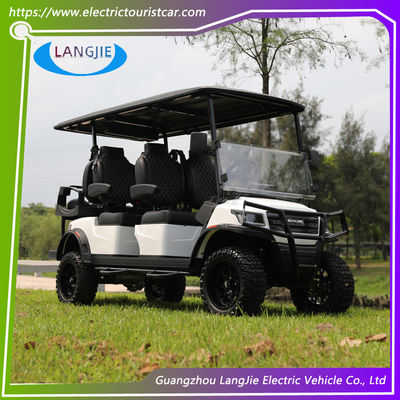 Un bon prix. 6 places 48V5KW voiture de chasse électrique bonne capacité d'escalade Nouveau chariot de golf électrique avec CE en ligne
