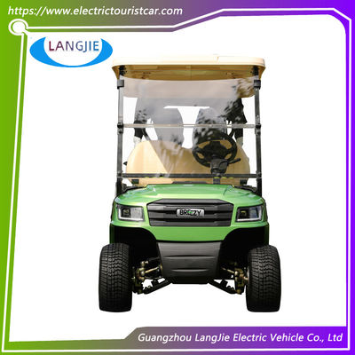 Un bon prix. 4 roues 2 personnes Club de golf électrique Voiture de chariot de golf 48V batterie alimentée par toit en ligne