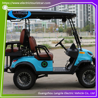 Un bon prix. Voiture de golf électrique 4 roues 4 sièges moteur à courant alternatif batterie sèche 48V Voiture de villégiature pour hôtel en ligne