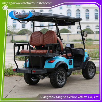 4 sièges voiture de club électrique chariot de golf 4 sièges moteur à courant alternatif 48v pour l'aéroport du parc