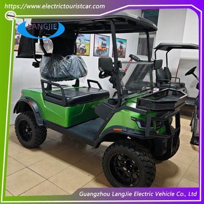 Voiture de tourisme électrique 4 roues Voiture de golf électrique 48V moteur AC 2 places pour voiture de villégiature