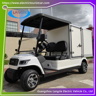Un bon prix. Blanc 2 passagers chariot de golf électrique usine moteur à courant alternatif 48V véhicule de chargement électrique pour le parking en ligne