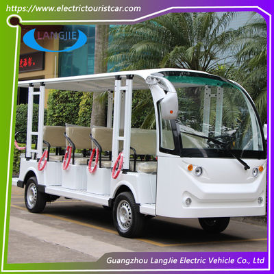 Mode 14 personnes Véhicules électriques touristiques ACmotor Bus touristique électrique7.5KW Pour l'hôtel