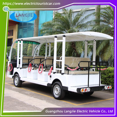14 sièges Véhicules électriques à basse vitesse AC 72V 7.5KW 4 roues Chariot de golf électrique pour voiture de villégiature
