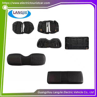Golf Car Club Car DS Noir Petit Carré Coussin de siège avant étanche et résistant aux fissures