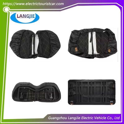Voiture de club DS Golf Coussin avant voiture Double modèle diamant Siège Noir Ensemble d'accessoires