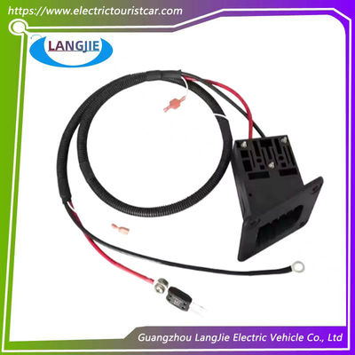 Égo Golf Cart Socket de chargement Square TXT Socket avec deux composants à trous ronds