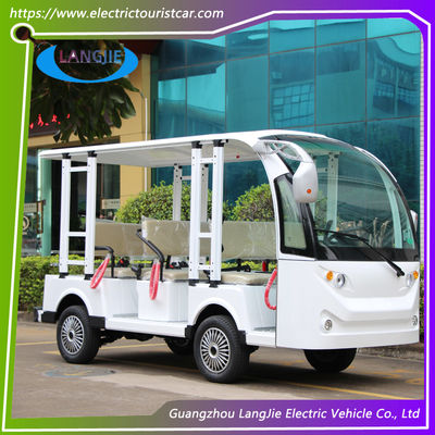 8 sièges Mini voiture de tourisme électrique 48V moteur aC Aéroport chariot à bagages avec toit pour le complexe