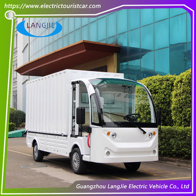 2 sièges chariot de marchandises 72V 7.5KW AC moteur électrique chariots de bagages Boîte de chargement pour le parc d'usine
