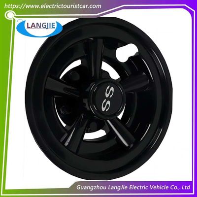 Parties de couverture de plaquette de roue circulaire noire Yamaha