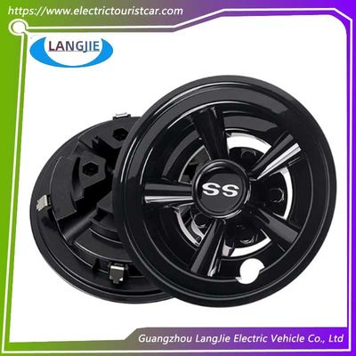 Parties de couverture de plaquette de roue circulaire noire Yamaha