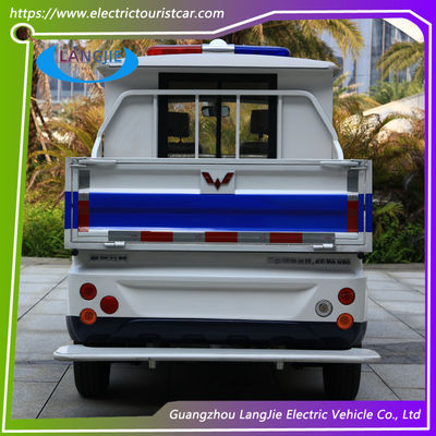 4/5 dimension électrique d'Electric Cargo Van With Customized de conteneur de boîte de cargaison de fer de voiture de patrouille de sièges