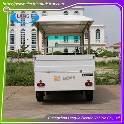 Véhicule de patrouille électrique de couleur blanche 7.5kW DAC motorisé alimenté par batterie