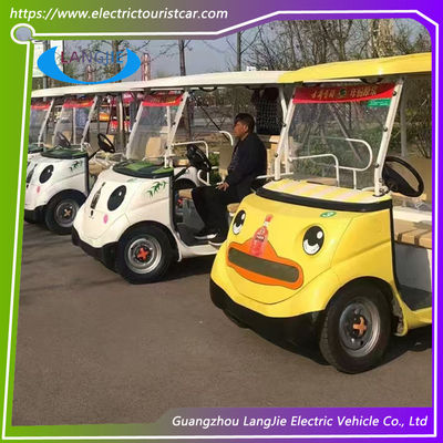 Véhicules de golf de sécurité électrique blanche 48V Système 2 places Voiture touristique pour le parking