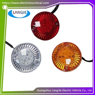 Lumière ronde 8cm LED 12V Lumière de freinage Marshell électrique Parties de voitures de tourisme et de patrouille
