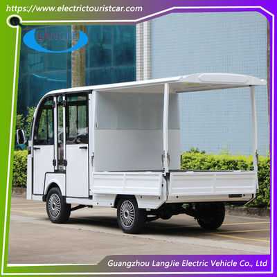 Un bon prix. Voiture de villégiature à batterie Blanc 5 sièges Voiture de marchandises électrique Moteur AC pour hôtel en ligne