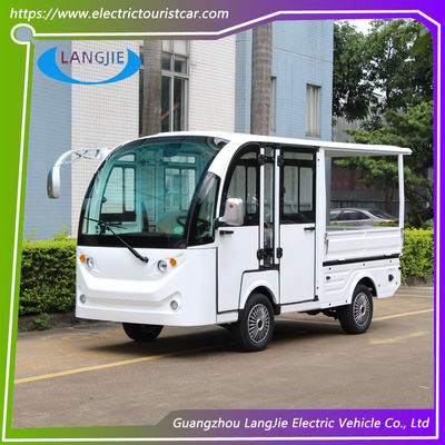 Un bon prix. Camion électrique 5 places avec moteur AC, couleur blanche, avec compartiment de chargement, pour hôtel en ligne