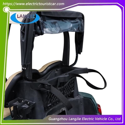 Un bon prix. Housse de pluie pliable en PVC noir pour voiturette de golf EZGO à quatre roues en ligne